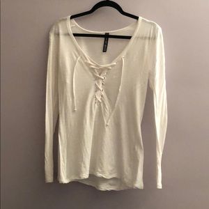 White Long Sleeve Top